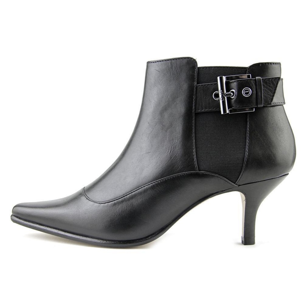 Donald Pliner - Women's Black Longa Leather Ankle